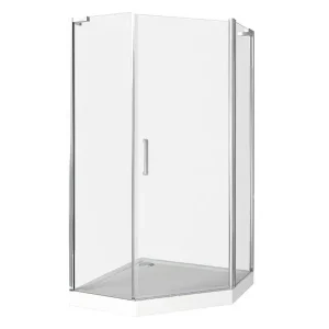 Душевой уголок Bas Pandora 90х185 Хром / Прозрачное