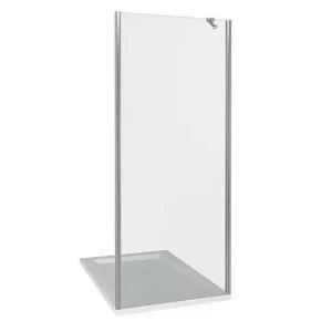 Душевая перегородка Bas Pandora 80х185 Хром / Прозрачное Душевая перегородка Bas Pandora 80х185 Хром / Прозрачное