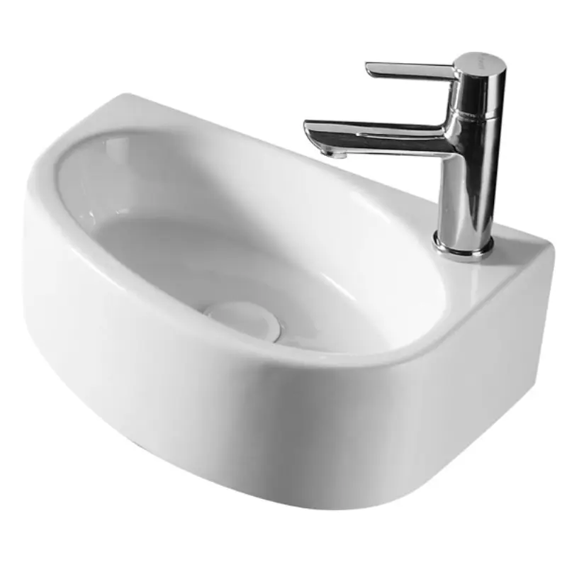 Раковина подвесная Azario AZ 42х29 правая Белый AZ-4519 Раковина подвесная Azario AZ 42х29 правая Белый AZ-4519