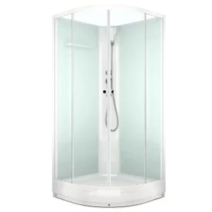 Душевая кабина Domani-Spa Eko Delight Slim без электрики 90х90 Белый, Поддон низкий Душевая кабина Domani-Spa Eko Delight Slim без электрики 90х90 Белый, Поддон низкий