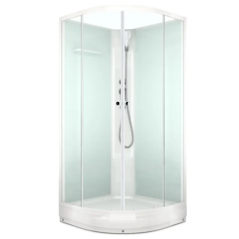 Душевая кабина Domani-Spa Eko Delight Slim без электрики 90х90 Белый, Поддон низкий Душевая кабина Domani-Spa Eko Delight Slim без электрики 90х90 Белый, Поддон низкий