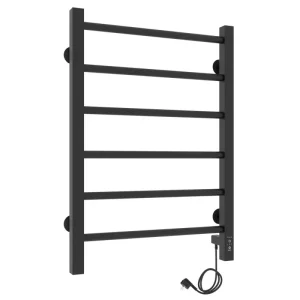 Полотенцесушитель электрический Laris Феличия П6 60х40 правый Черный матовый 73207611 Полотенцесушитель электрический Laris Феличия П6 60х40 правый Черный матовый 73207611