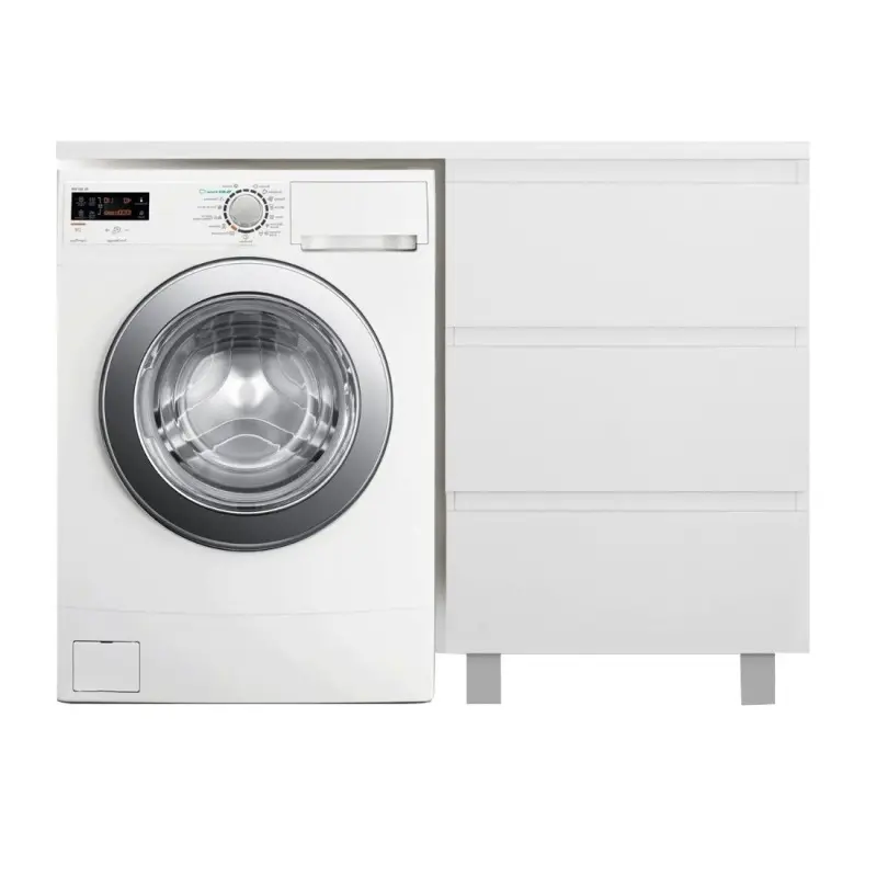 Тумба напольная Эстет Dallas Luxe под стиральную машину 130 с раковиной Белый ФР-00002271 Тумба напольная Эстет Dallas Luxe под стиральную машину 130 с раковиной Белый ФР-00002271