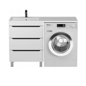 Тумба напольная Uperwood Tanos 120 + раковина Cosmos Белый / Графит