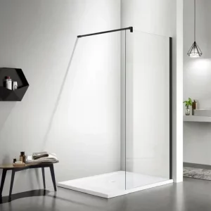 Душевая перегородка Aquatek Walk in 120 Черный / Прозрачное AQ WIW 12020BL Душевая перегородка Aquatek Walk in 120 Черный / Прозрачное AQ WIW 12020BL
