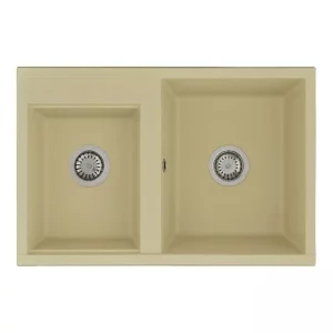 Мойка кухонная Aquaton Делия 78 DBL Шампань 1A723132DE290