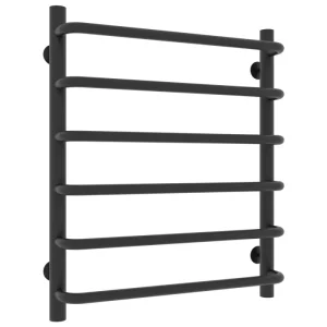 Полотенцесушитель водяной Laris Стандарт П6 60х50  Черный матовый 73208014ЧМ