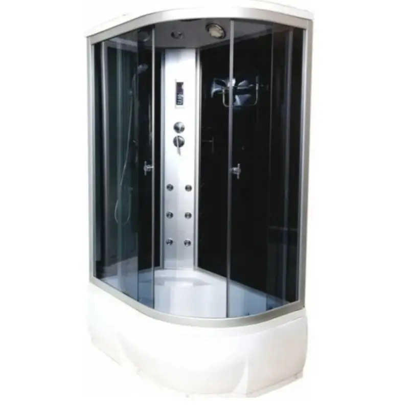 Душевая кабина Водный мир 120х80, Хром / Тонированное, Высокий поддон левая Душевая кабина Водный мир 120х80, Хром / Тонированное, Высокий поддон левая