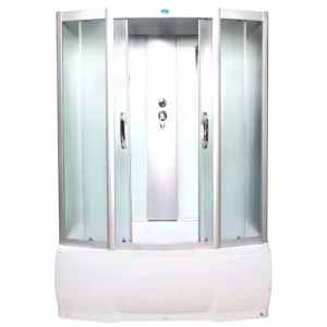 Душевая кабина Водный мир 170х75, Хром / Матовое, Высокий поддон