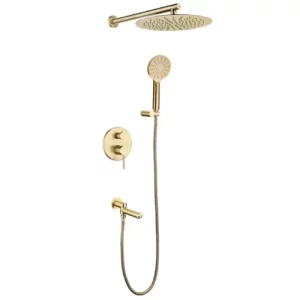 Душевая встройка Grocenberg GB500 + излив Бронза GB5001BR