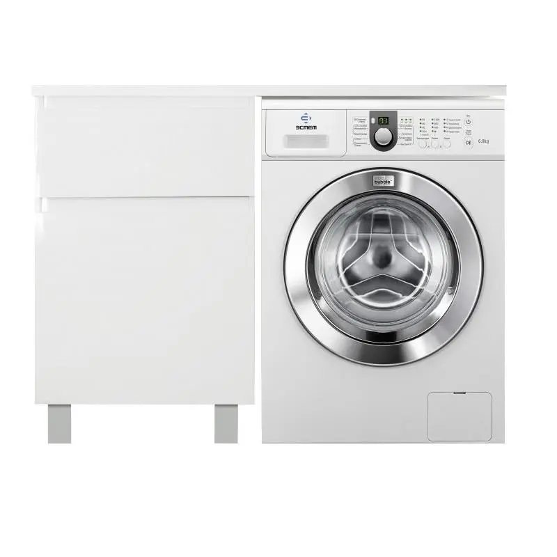 Тумба напольная Эстет Dallas Luxe под стиральную машину 120 с раковиной Белый ФР-00001918 Тумба напольная Эстет Dallas Luxe под стиральную машину 120 с раковиной Белый ФР-00001918