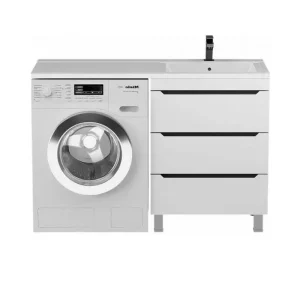 Тумба напольная Uperwood Tanos 120 + раковина Cosmos Белый / Графит