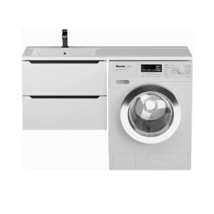 Тумба подвесная Uperwood Tanos 120 + раковина Cosmos Белый / Графит