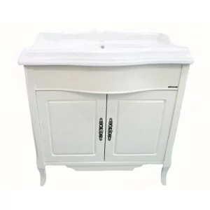 Тумба напольная Comforty Версаль 90 + раковина Слоновая кость 3130383