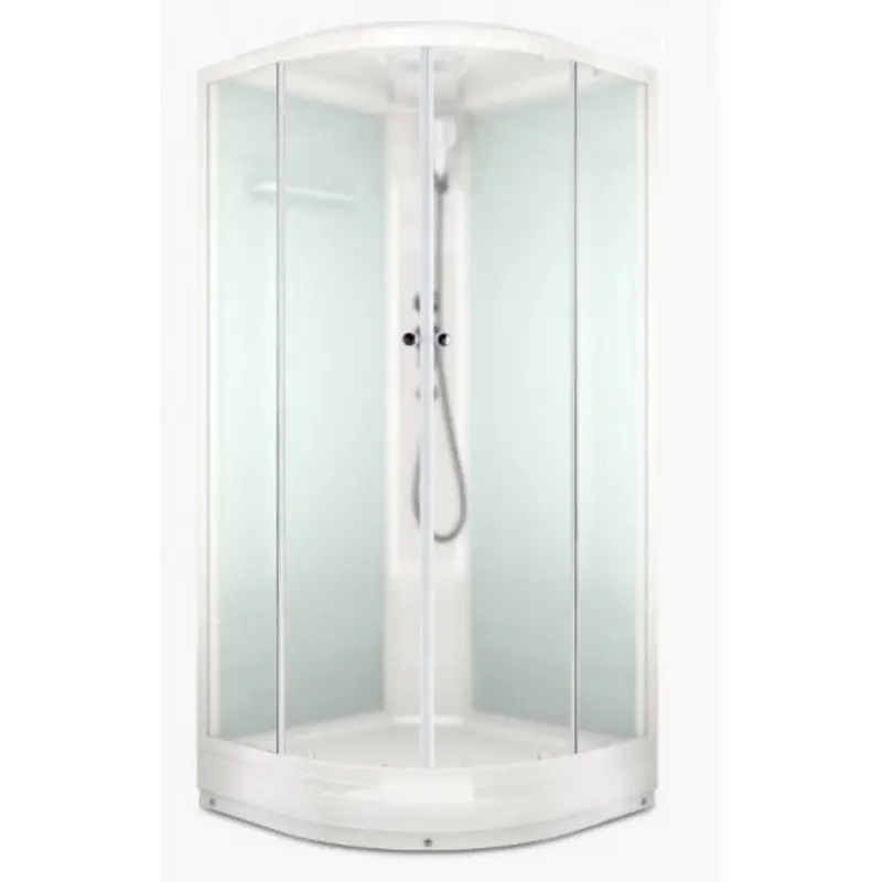 Душевая кабина Domani-Spa Delight Slim без электрики 80х80 Белый, Поддон низкий Душевая кабина Domani-Spa Delight Slim без электрики 80х80 Белый, Поддон низкий