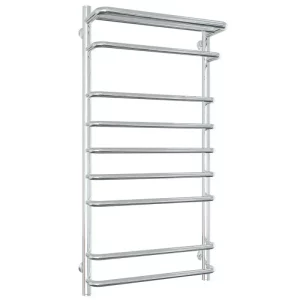 Полотенцесушитель водяной Laris Стандарт П9 100х50  Хром глянцевый 73208013