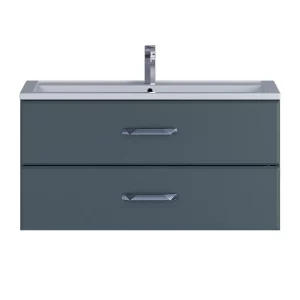 Тумба подвесная Uperwood Foster 99,6 без раковины  Серый графит