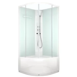 Душевая кабина Domani-Spa Eko Delight Slim high без электрики 90х90 Белый, Поддон высокий Душевая кабина Domani-Spa Eko Delight Slim high без электрики 90х90 Белый, Поддон высокий