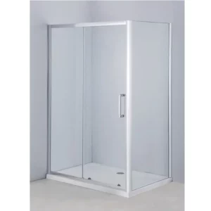 Душевой уголок Водный мир 120х80 с поддоном  Хром / Прозрачное