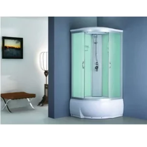 Душевая кабина Водный мир 80х80, Хром / Матовое, Высокий поддон