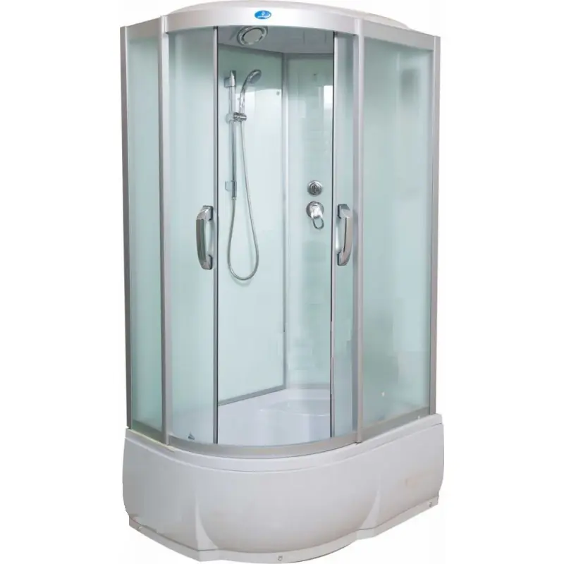 Душевая кабина Водный мир 110х80, Хром / Матовое, Высокий поддон правая Душевая кабина Водный мир 110х80, Хром / Матовое, Высокий поддон правая