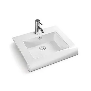 Раковина мебельная Comforty Overbuild 56х50 Белый глянцевый 3120258