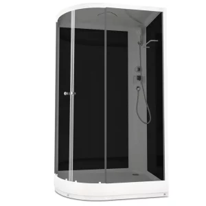 Душевая кабина Domani-Spa Delight Slim правая без электрики 120х80 Белый, Поддон низкий Душевая кабина Domani-Spa Delight Slim правая без электрики 120х80 Белый, Поддон низкий