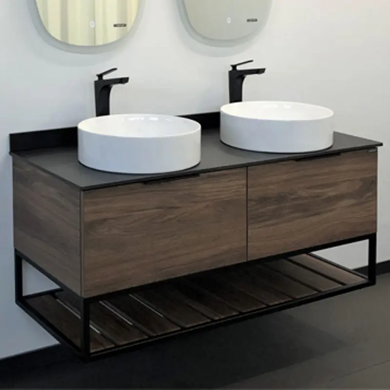 Тумба подвесная Comforty Порто 120 + раковина + черная столешница Дуб тёмно-коричневый 00-00001287CF Тумба подвесная Comforty Порто 120 + раковина + черная столешница Дуб тёмно-коричневый 00-00001287CF