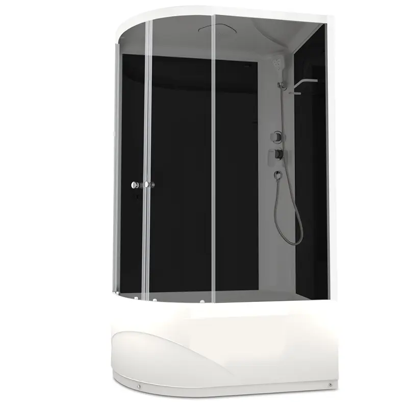 Душевая кабина Domani-Spa Delight Slim high правая без электрики 120х80 Белый, Поддон высокий Душевая кабина Domani-Spa Delight Slim high правая без электрики 120х80 Белый, Поддон высокий