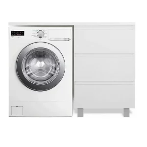 Тумба напольная Эстет Dallas Luxe под стиральную машину 100 с раковиной Белый ФР-00002318