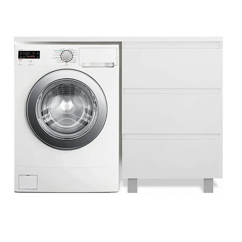 Тумба напольная Эстет Dallas Luxe под стиральную машину 100 с раковиной Белый ФР-00002318 Тумба напольная Эстет Dallas Luxe под стиральную машину 100 с раковиной Белый ФР-00002318