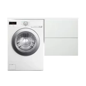 Тумба подвесная Эстет Dallas Luxe под стиральную машину 130 с раковиной Белый ФР-00002277