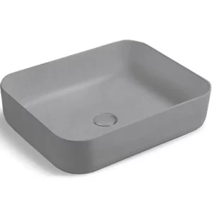 Раковина накладная Vincea VBS-105 50х41 Серый матовый VBS-105MG