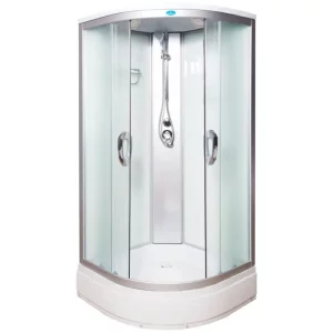 Душевая кабина Водный мир 100х100, Хром / Матовое, Низкий поддон Душевая кабина Водный мир 100х100, Хром / Матовое, Низкий поддон