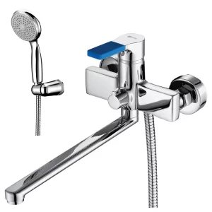 Смеситель для ванны Lemark Aura LM0651C Хром / Синий