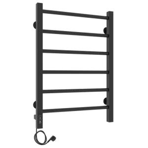 Полотенцесушитель электрический Laris Феличия П6 60х40 левый Черный матовый 73207610 Полотенцесушитель электрический Laris Феличия П6 60х40 левый Черный матовый 73207610