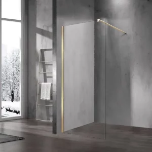 Душевая перегородка Vincea Walk-In VSW-1H 120 Золото матовое / Прозрачное VSW-1H120CLG