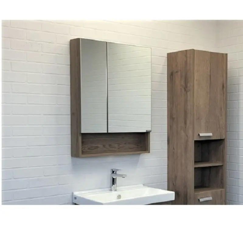 Шкаф зеркальный Comforty Никосия 60 Дуб темный 00-00008850CF Шкаф зеркальный Comforty Никосия 60 Дуб темный 00-00008850CF