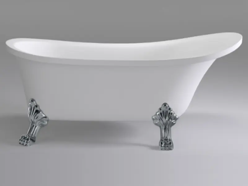 Ванна акриловая Comforty BA 160х72 ножки + донный клапан хром Белый BA102CR Ванна акриловая Comforty BA 160х72 ножки + донный клапан хром Белый BA102CR