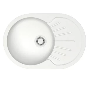 Мойка кухонная Azario Flora 75х50,5 Белый CS00079911