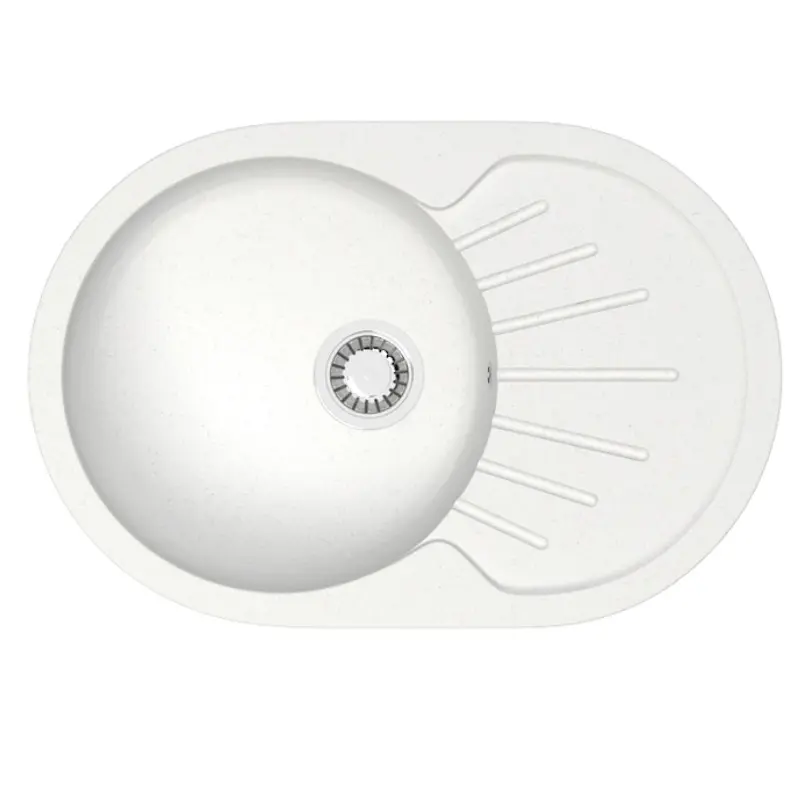 Мойка кухонная Azario Flora 75х50,5 Белый CS00079911 Мойка кухонная Azario Flora 75х50,5 Белый CS00079911