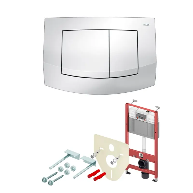 Инсталляция TECEbase 2.0 для скрытого монтажа унитаза + с клавишей смыва Ambia Белый глянцевый К440200 Инсталляция TECEbase 2.0 для скрытого монтажа унитаза + с клавишей смыва Ambia Белый глянцевый К440200