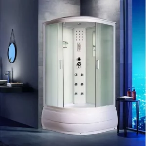 Душевая кабина Водный мир 100х100 Белый / Матовое высокий поддон ВМ8608 100 Душевая кабина Водный мир 100х100 Белый / Матовое высокий поддон ВМ8608 100