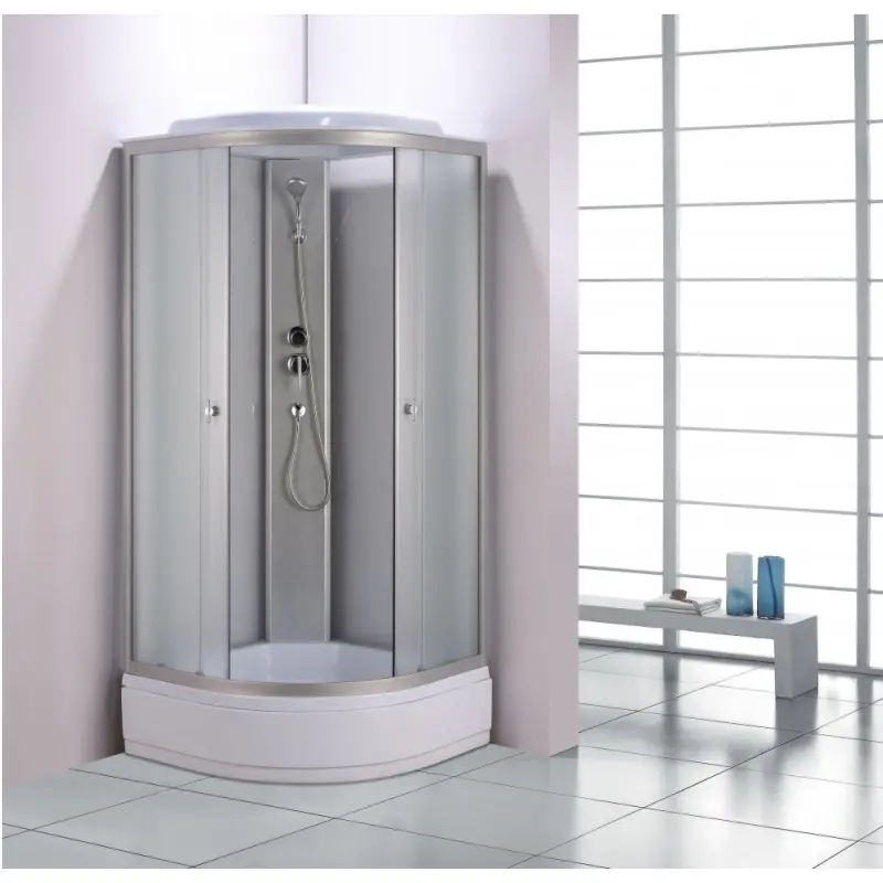 Душевая кабина Водный мир 100х100 Хром / Матовое низкий поддон ВМ525 100 Душевая кабина Водный мир 100х100 Хром / Матовое низкий поддон ВМ525 100