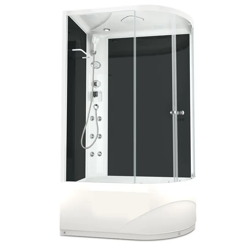 Душевая кабина Domani-Spa Delight Slim high левая 120х80 Белый, Поддон высокий Душевая кабина Domani-Spa Delight Slim high левая 120х80 Белый, Поддон высокий