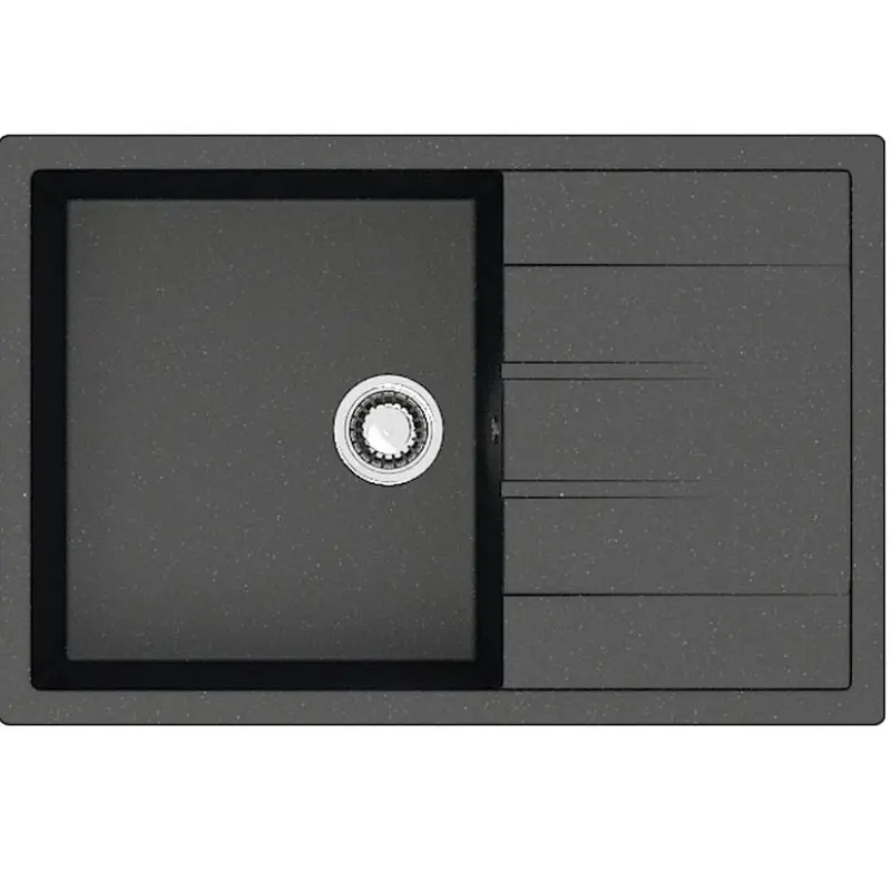 Мойка кухонная Azario Vision 75х50,5 Черный CS00078339 Мойка кухонная Azario Vision 75х50,5 Черный CS00078339