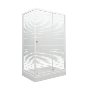 Душевой уголок Triton Фьюжн 120х80 А см, Полосы, низкий поддон, Белый / Матовое Душевой уголок Triton Фьюжн 120х80 А см, Полосы, низкий поддон, Белый / Матовое