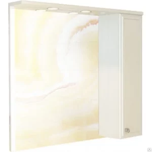 Шкаф зеркальный Comforty Сочи 100 Белый глянец 00003132226CF