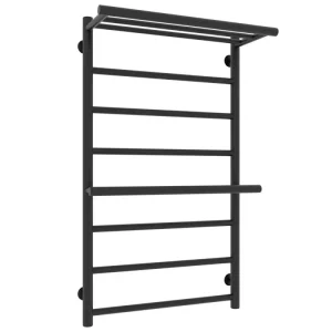 Полотенцесушитель водяной Laris Лавина П9 80х50  Черный матовый 73208027ЧМ