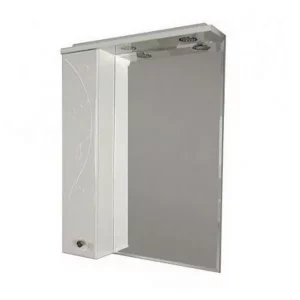 Шкаф зеркальный Aquaton Лиана 60 белый левый 1A162702LL01L